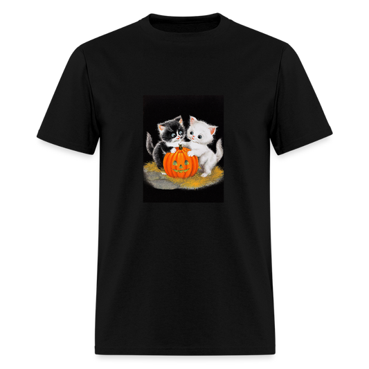 HALLOWEEN VINTAGE CUTE KITTENS - black