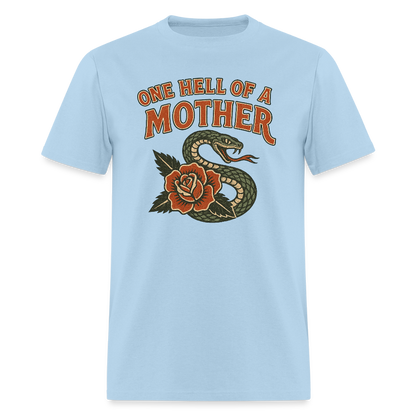 ONE HELL OF A MOTHER: SNAKE ROSE - powder blue
