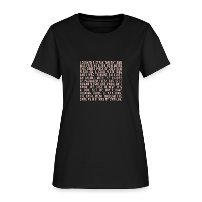 Why Does This Text From My Mom Read Like Poetry? Women's T-Shirt - black