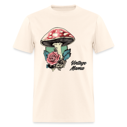 Mushroom + Roses Unisex Classic T-Shirt - natural