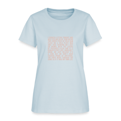 Why Does This Text From My Mom Read Like Poetry? Women's T-Shirt - light blue