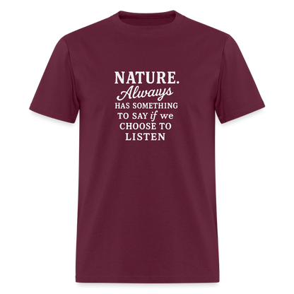 NATURE: WHITE - burgundy