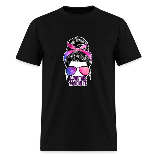 #Vintage Mom Life Unisex Classic T-Shirt - black