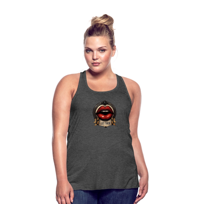 LET THEM Women's Flowy Tank Top by Bella - deep heather