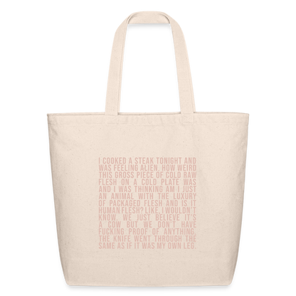 Why Does This Text From My Mom Read Like Poetry? Eco-Friendly Cotton Tote - natural