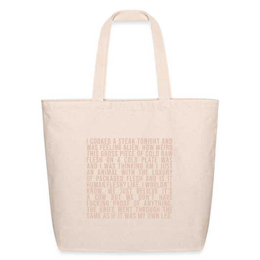 Why Does This Text From My Mom Read Like Poetry? Eco-Friendly Cotton Tote - natural