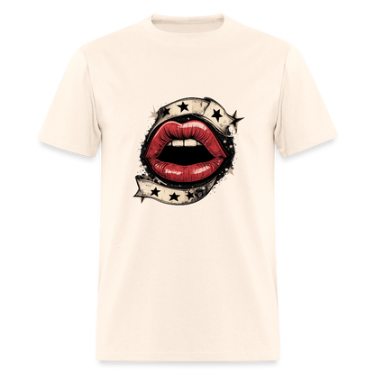Stars + Lips Unisex Classic T-Shirt - natural