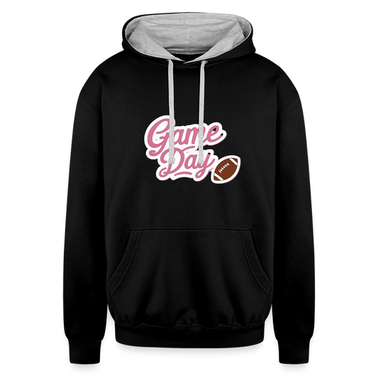 Haute Mama Contrast Hoodie - black/heather gray