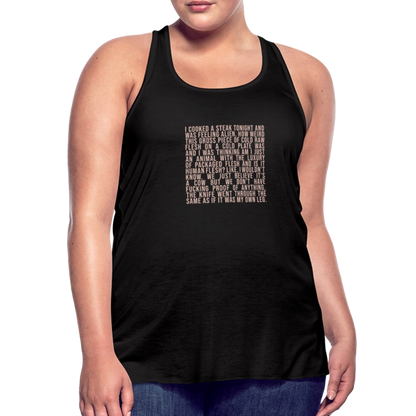 Why Does This Text From My Mom Read Like Poetry Women's Flowy Tank Top by Bella - black