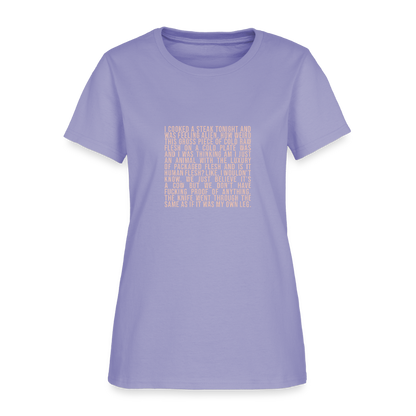 Why Does This Text From My Mom Read Like Poetry? Women's T-Shirt - lavender