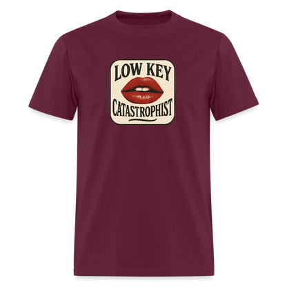 LOW KEY CATASTROPHIST - burgundy