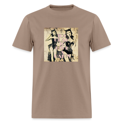 Too Glam To Give A Damn Unisex Classic T-Shirt - brown savana