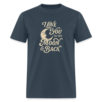 I LOVE YOU TO THE MOON + BACK -  blue dusk