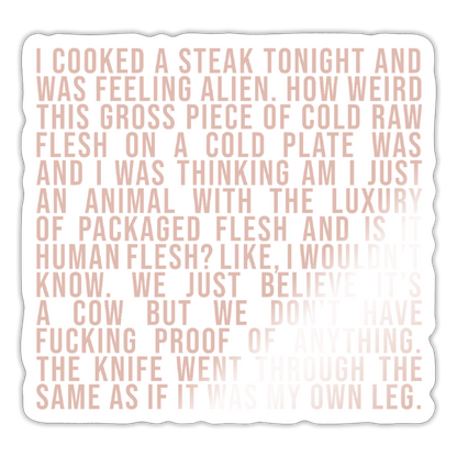 Why Does This Text From My Mom Read Like Poetry Sticker - white glossy