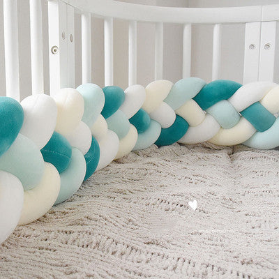 Heightening Baby Braided Crib Bumpers