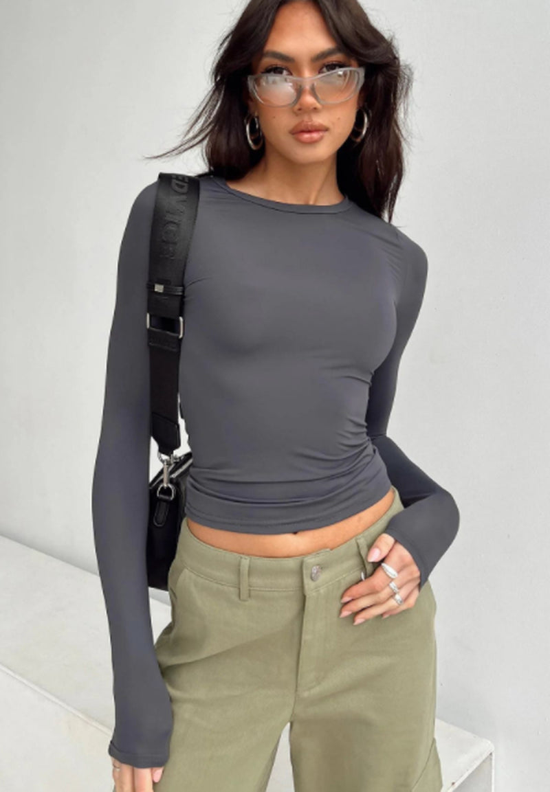 Fashion Slim Long-Sleeved Top