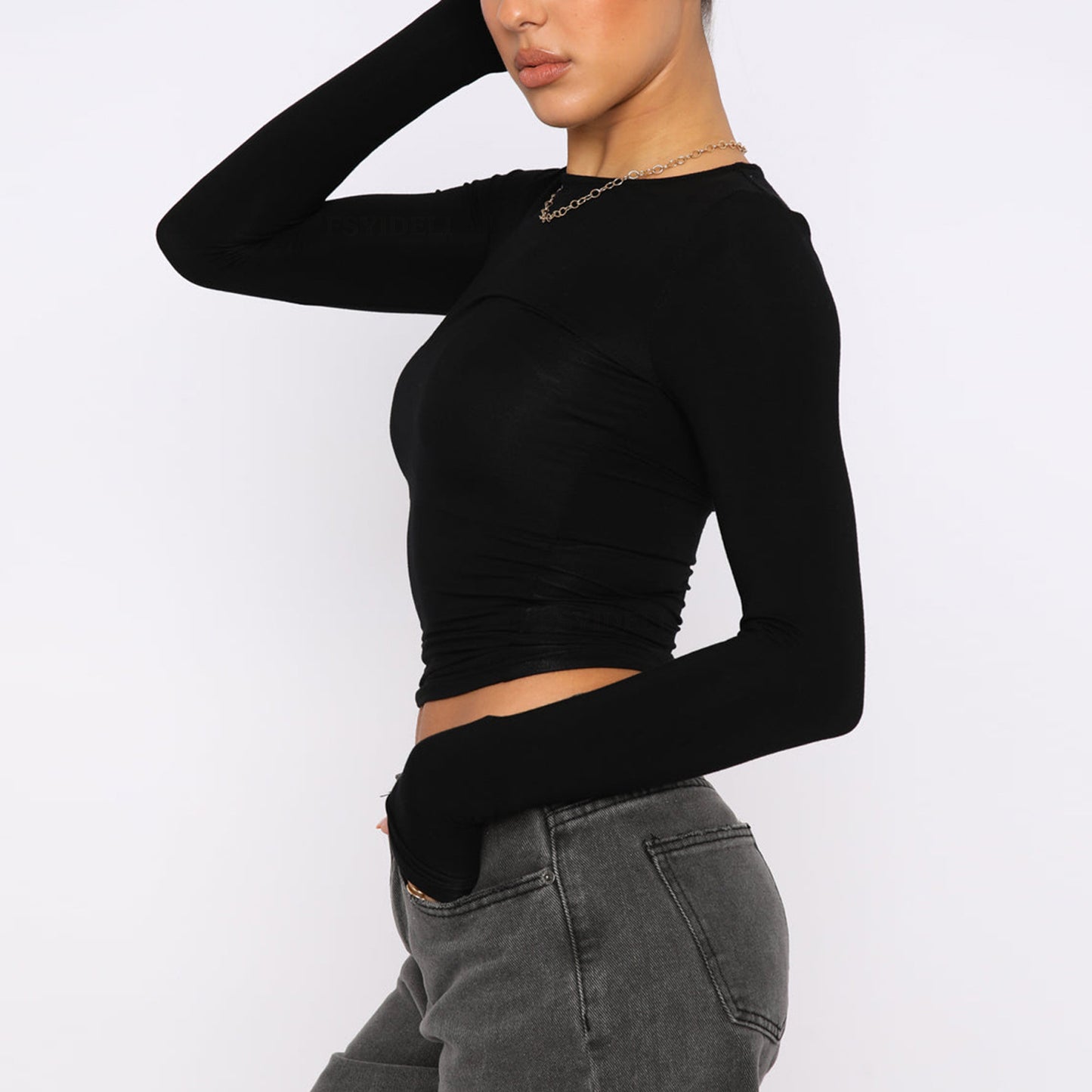 Fashion Slim Long-Sleeved Top