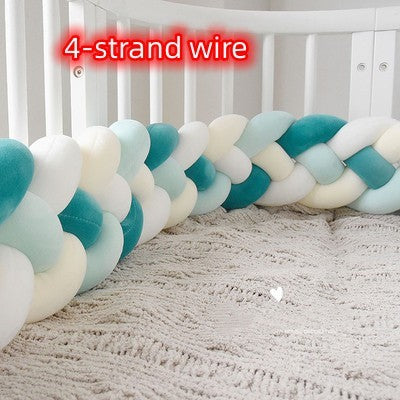 Heightening Baby Braided Crib Bumpers