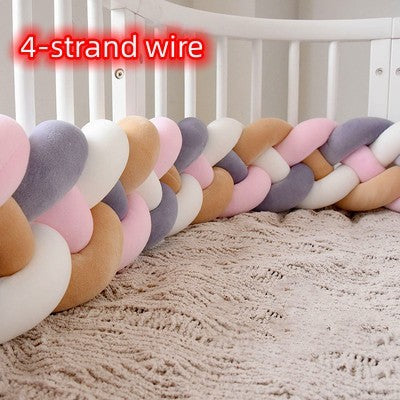 Heightening Baby Braided Crib Bumpers