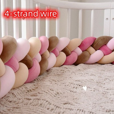 Heightening Baby Braided Crib Bumpers