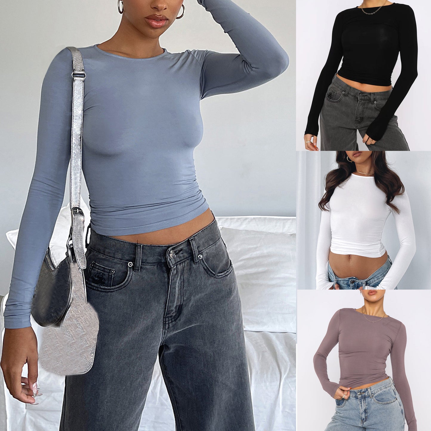 Fashion Slim Long-Sleeved Top