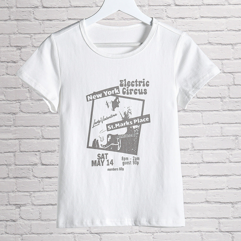 Lady Valentine Electric Circus Printed T-shirt