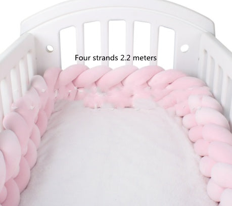 Heightening Baby Braided Crib Bumpers