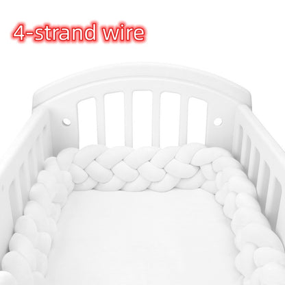 Heightening Baby Braided Crib Bumpers