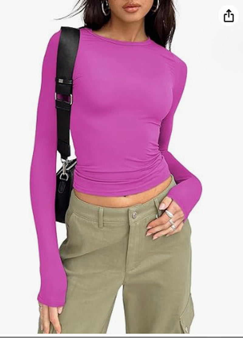 Fashion Slim Long-Sleeved Top