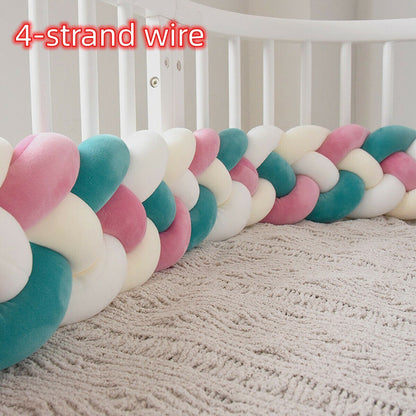 Heightening Baby Braided Crib Bumpers