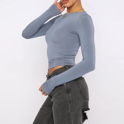 Fashion Slim Long-Sleeved Top