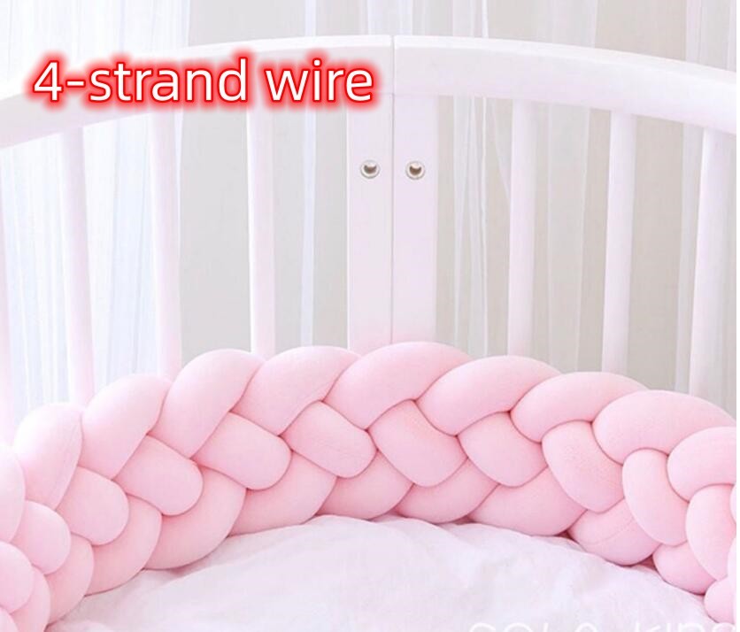 Heightening Baby Braided Crib Bumpers