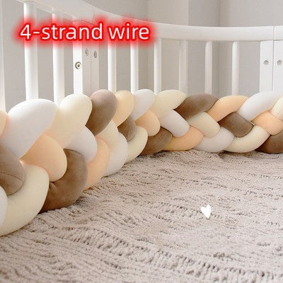 Heightening Baby Braided Crib Bumpers