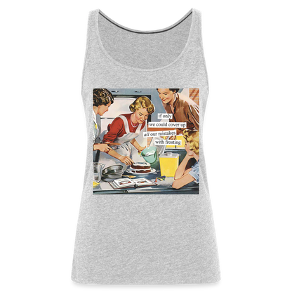 "If only We Could" Women’s Premium Tank Top - heather gray