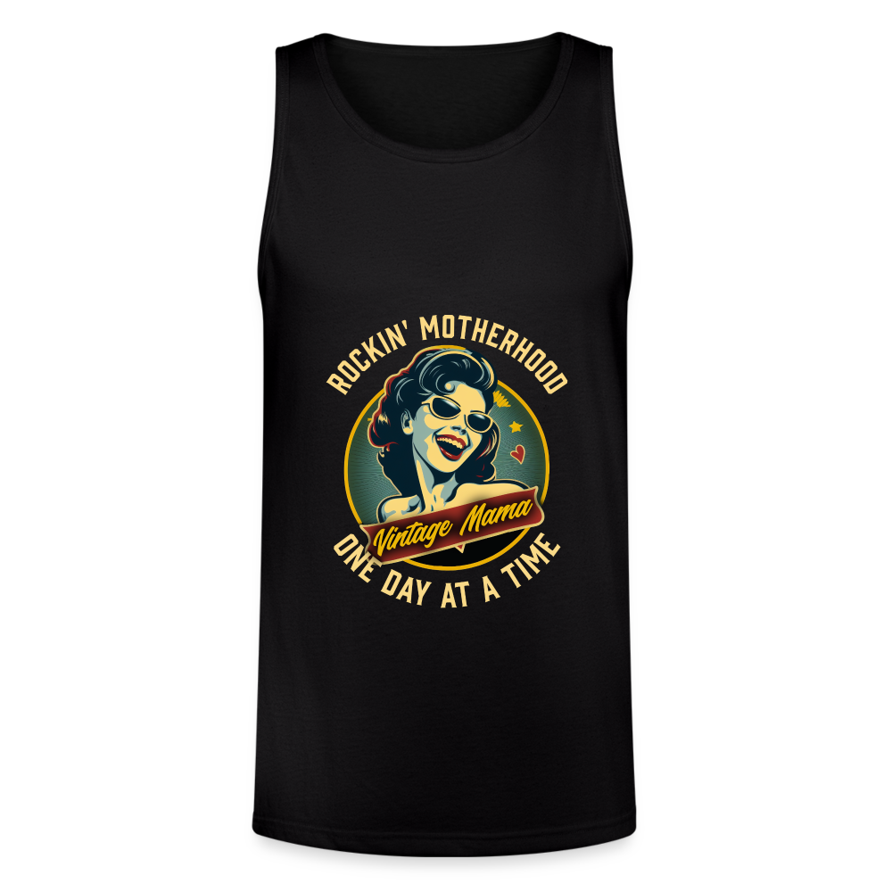 Rockin' Motherhood Unisex Tri-Blend Organic Tank - black