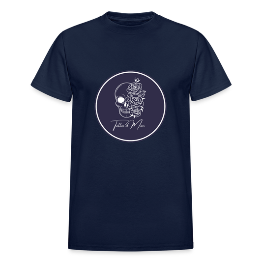 Tattooed Mom Gildan Ultra Cotton Adult T-Shirt - navy