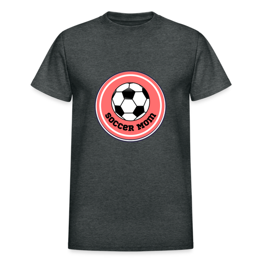 Soccer Mom Gildan Ultra Cotton Adult T-Shirt - deep heather