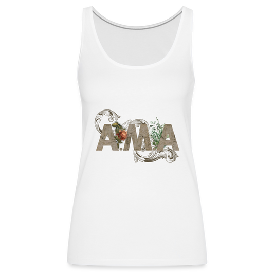 A.M.A. White Women’s Premium Tank Top - white