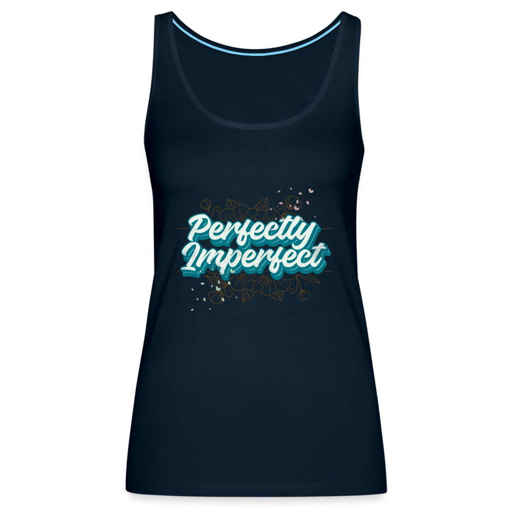 Perfectly Imperfect Women’s Premium Tank Top - deep navy