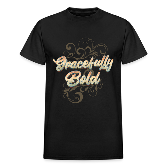 Gracefully Bold Gildan Ultra Cotton Adult T-Shirt - black