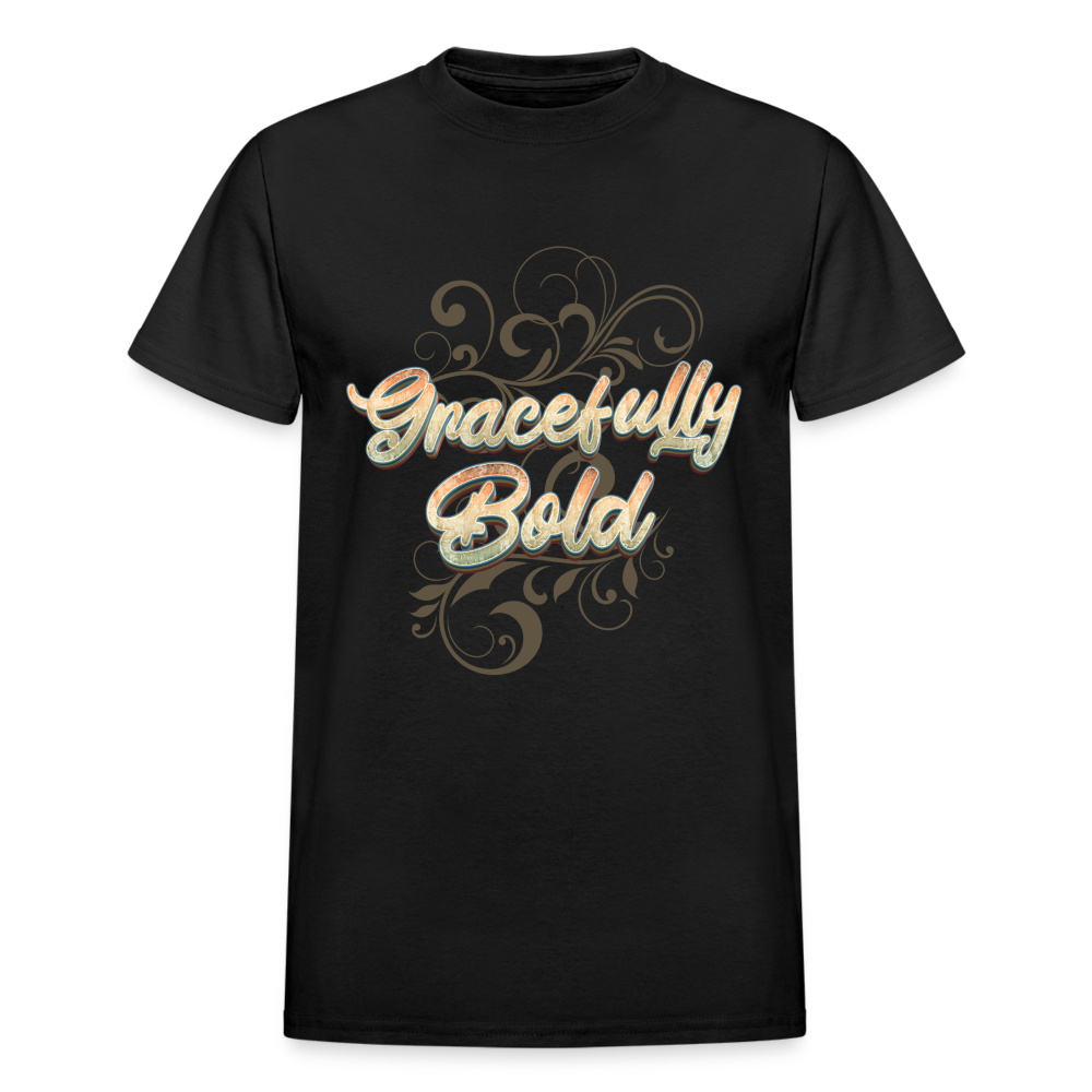 Gracefully Bold Gildan Ultra Cotton Adult T-Shirt - black