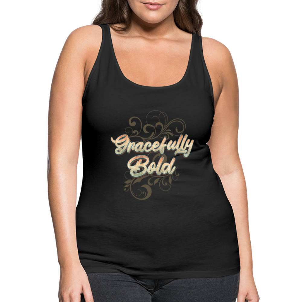 Gracefully Bold Women’s Premium Tank Top - black