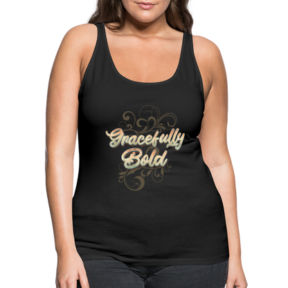 Gracefully Bold Women’s Premium Tank Top - black