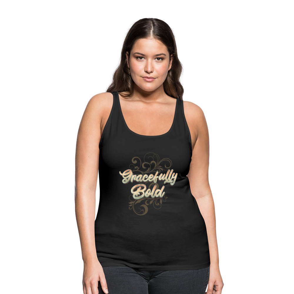 Gracefully Bold Women’s Premium Tank Top - black