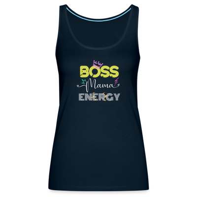 Boss Mama Energy Premium Tank Top - deep navy