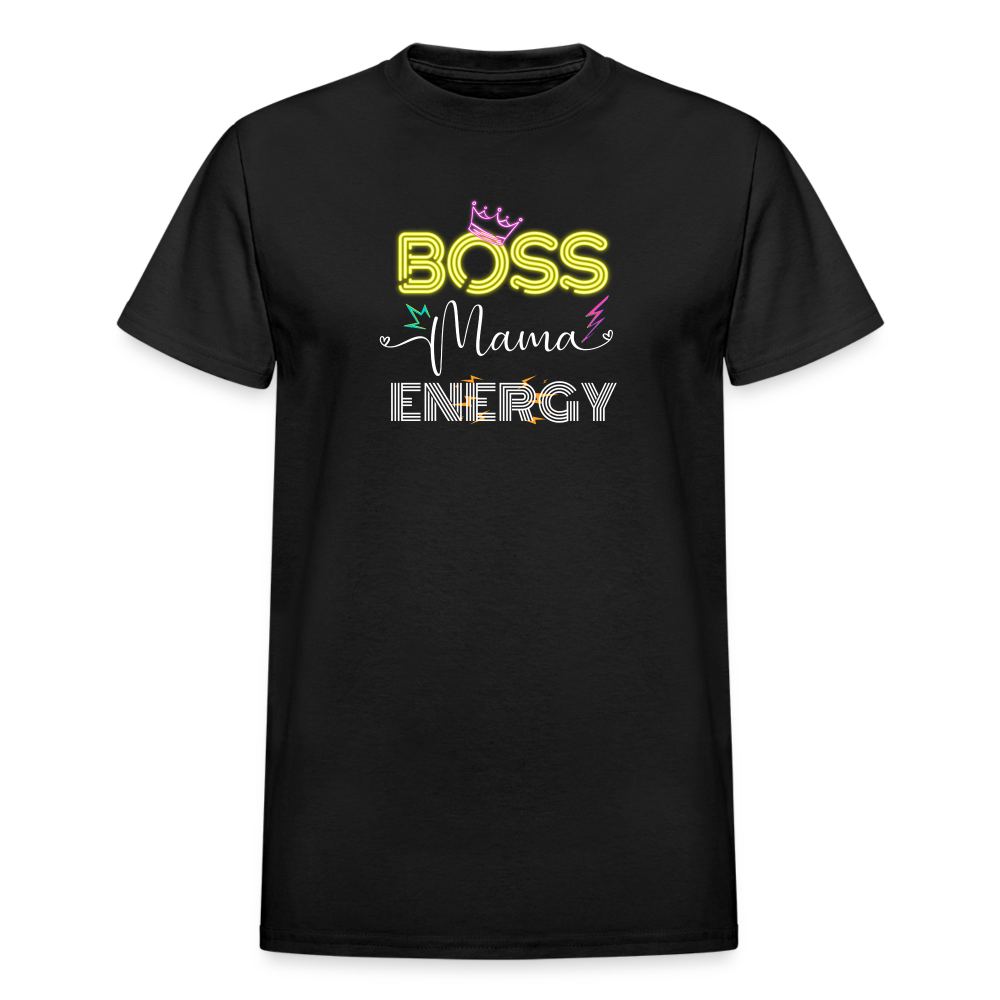 Boss Mama Energy Gildan Ultra Cotton Adult T-Shirt - black