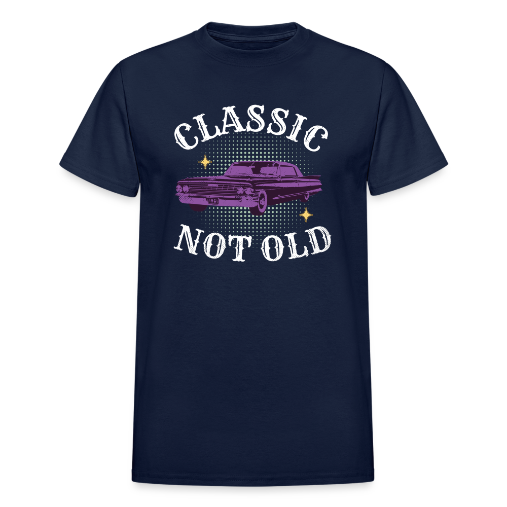 Classic Not Old Gildan Ultra Cotton Adult T-Shirt - navy