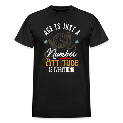 Age Is Just A Number Gildan Ultra Cotton Adult T-Shirt - black