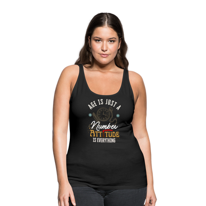 Age Is Just A Number Women’s Premium Tank Top - black