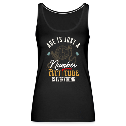 Age Is Just A Number Women’s Premium Tank Top - black